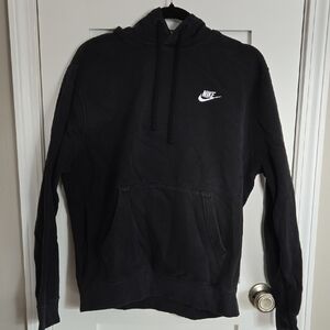 Nike Men's Hoodie in Black with White Logo